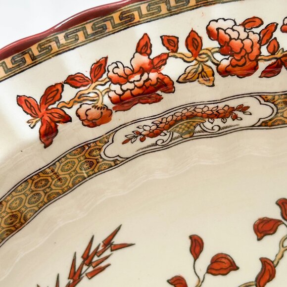 Copeland Spode India Tree China Vintage Oval Serving Bowl - Picture 10 of 10